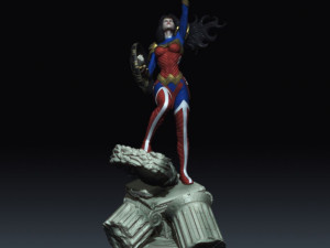 wonder woman from dc comics injustice stl collection 3D 프린트 모델