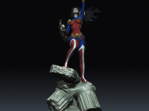 wonder woman from dc comics injustice stl collection 3D 프린트 모델