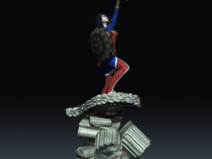 wonder woman from dc comics injustice stl collection 3D 프린트 모델