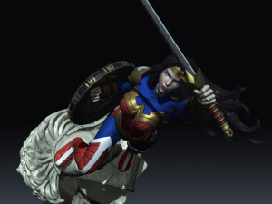 wonder woman from dc comics injustice stl collection 3D 프린트 모델