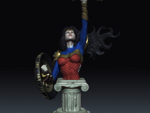 wonder woman from dc comics injustice stl collection 3D 프린트 모델