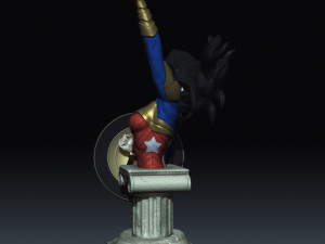 wonder woman from dc comics injustice stl collection 3D 프린트 모델