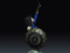 wonder woman from dc comics injustice stl collection 3D 프린트 모델