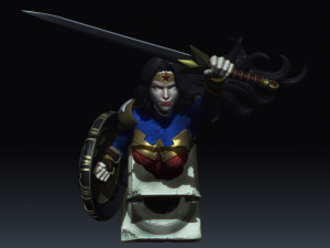 wonder woman from dc comics injustice stl collection 3D 프린트 모델