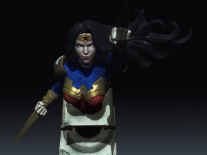 wonder woman from dc comics injustice stl collection 3D 프린트 모델