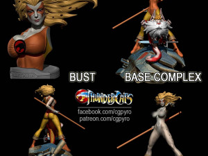 Cheetara from thundercats fanart by cg pyro collection 3Dプリントモデル