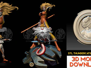 Cheetara from thundercats fanart by cg pyro collection 3D Print Model