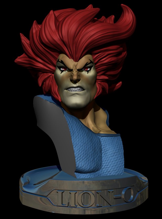 Thundercats Bust Lion O by CG Pyro Modelo de Impressão 3D .c4d .max .obj .3ds .fbx .stl .blend 