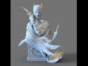 Batgirl STL Files fanart DC Comics por CG Pyro Modelo de impress&atilde;o 3D Modelo de Impressão 3D