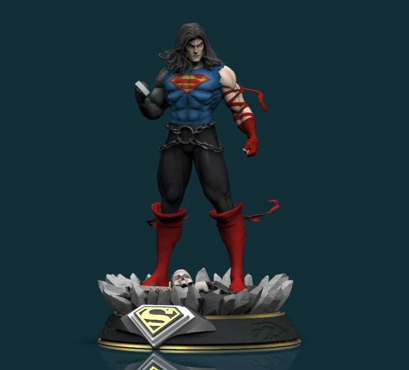 Superman Death Metal comics 1-3 by CG Pyro 3D Print Model .c4d .max .obj .3ds .fbx .stl .blend 