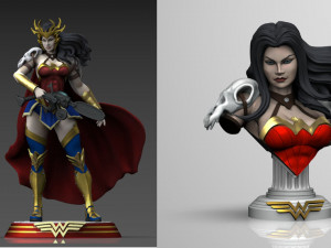Wonder Woman Death metal comics 2-3 by CG Pyro Model Cetak 3D
