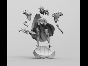 Wonder Woman Death metal comics 2-3 by CG Pyro Model Cetak 3D