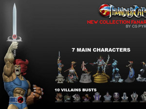 THUNDERCATS COLLECTION PACK 1 17 CHARACTERS 7 Medallions BONUS 3Dプリントモデル