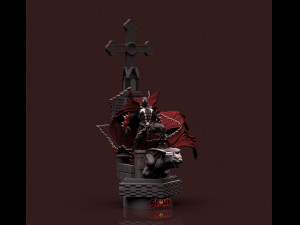 Spawn gargoyle STL files for 3d Printing fanart by CG Pyro 3D 프린트 모델