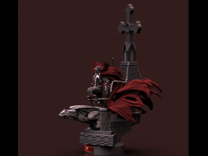 Spawn gargoyle STL files for 3d Printing fanart by CG Pyro 3D 프린트 모델