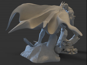 Batman Vs Punisher dioram STL files for 3d printing crossover from DCU and MCU 3D Baskı Modeli