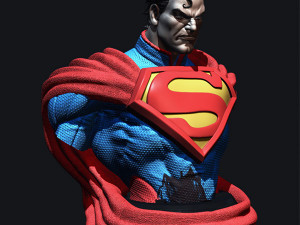 Bust Superman kills The Joker Injustice League STL for 3d printing by CG Pyro fanarts 3D Print Model