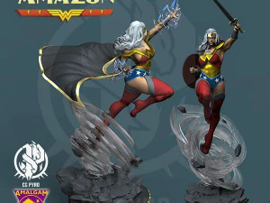 Cole&ccedil;&atilde;o Amalgam Comics Pt1 Dark Claw Magneto DR Strangefate Speed ​​Demon Amazon Super Soldier Modelo de Impressão 3D