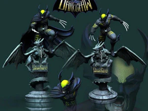 Cole&ccedil;&atilde;o Amalgam Comics Pt1 Dark Claw Magneto DR Strangefate Speed ​​Demon Amazon Super Soldier Modelo de Impressão 3D
