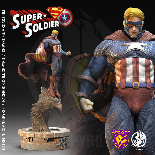 Amalgam Comics collection Pt1 Dark Claw Magneto DR Strangefate Speed Demon Amazon Super Soldier 3D 打印模型 .c4d .max .obj .3ds .fbx .stl .blend 