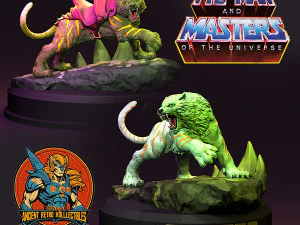 Cringer Battle cat de He-Man STL colecion&aacute;veis ​​de impress&atilde;o 3D por CG Pyro fanarts Modelo de Impressão 3D