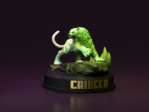 Cringer Battle cat from He-Man STL 3d printing collectibles by CG Pyro fanarts Modelo de impresión 3D