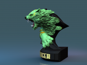 Cringer Battle cat from He-Man STL 3d printing collectibles by CG Pyro fanarts Modelo de impresión 3D