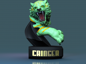 Cringer Battle cat from He-Man STL 3d printing collectibles by CG Pyro fanarts Modelo de impresión 3D