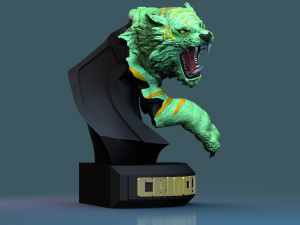 Cringer Battle cat from He-Man STL 3d printing collectibles by CG Pyro fanarts Modelo de impresión 3D