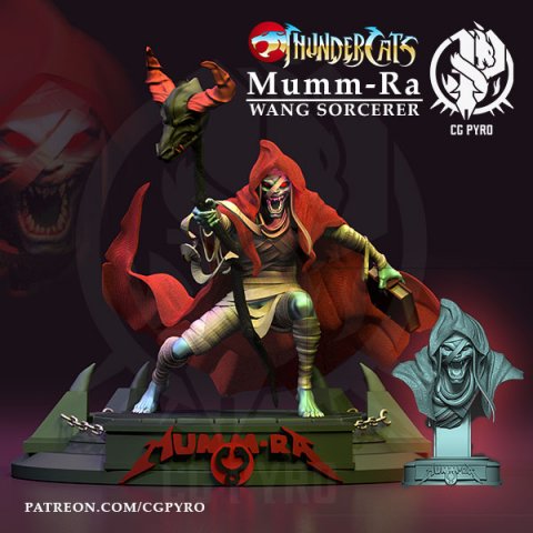 MummRa Wang Sorcerer from Thundercats STL files for 3d printing 3D प्रिंट मॉडल .c4d .max .obj .3ds .fbx .stl .blend 