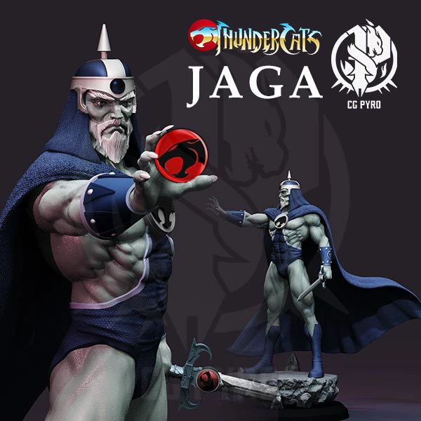 Jaga from Thundercats STL files for 3d printing by CG Pyro fanarts collectibles 3D Print Model .c4d .max .obj .3ds .fbx .stl .blend