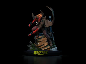 Grifter from Wild CATS by Jim Lee comics STL files for 3d printing fanart by CG Pyro collectibles 3D Print Model
