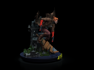 Grifter from Wild CATS by Jim Lee comics STL files for 3d printing fanart by CG Pyro collectibles 3D Принт Модель