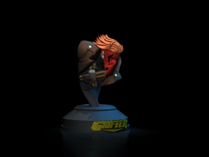 Grifter from Wild CATS by Jim Lee comics STL files for 3d printing fanart by CG Pyro collectibles 3D Print Model