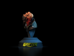 Grifter from Wild CATS by Jim Lee comics STL files for 3d printing fanart by CG Pyro collectibles 3D Принт Модель