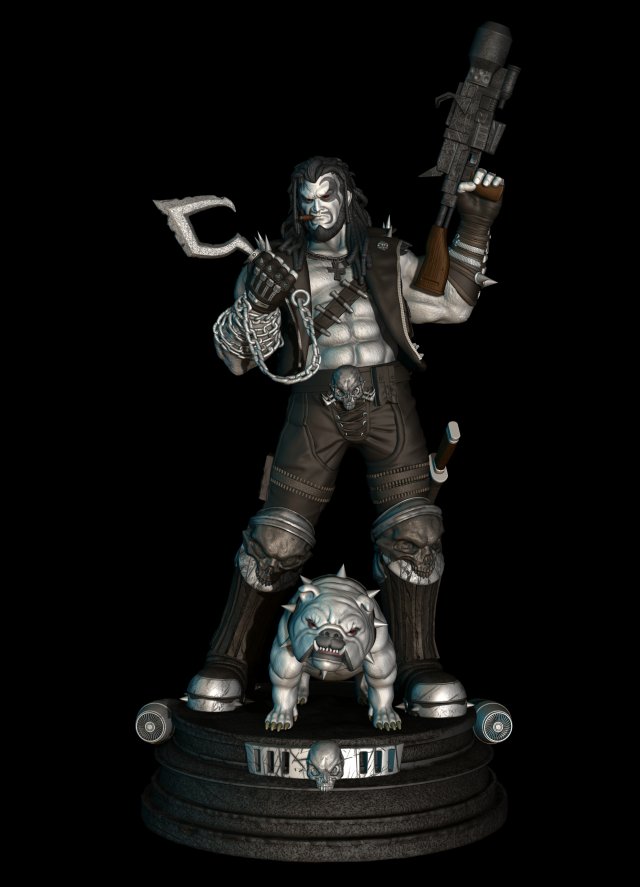 Lobo and Dawg dioram 3d STL files collectibles 3d printing fanart 3D Baskı Modeli .c4d .max .obj .3ds .fbx .stl .blend 