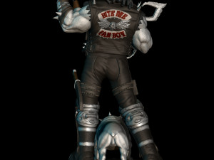 Lobo and Dawg dioram 3d STL files collectibles 3d printing fanart 3D Baskı Modeli