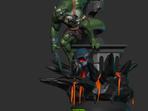 Slithe Reptilio Thundercats STL 3d printing collectibles action figures 3D Print Model