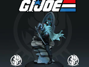 GI Joe Snake Eyes STL arquiva fanart de colecion&aacute;veis ​​de impress&atilde;o 3D por CG Pyro STL Modelo de Impressão 3D
