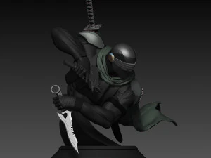 GI Joe Snake Eyes STL files 3d printing collectibles fanart by CG Pyro STL 3D Print Model