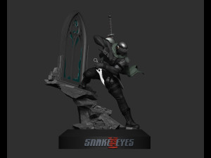 GI Joe Snake Eyes STL files 3d printing collectibles fanart by CG Pyro STL 3D Print Model