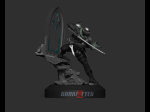 GI Joe Snake Eyes STL files 3d printing collectibles fanart by CG Pyro STL 3D Print Model