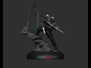 GI Joe Snake Eyes STL files 3d printing collectibles fanart by CG Pyro STL 3D Print Model