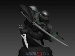 GI Joe Snake Eyes STL files 3d printing collectibles fanart by CG Pyro STL 3D Print Model
