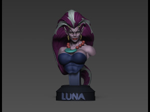 Queen Luna Lunatacs Amok thundercats villains STL files 3d printing collectibles fanart by CG Pyro 3D Принт Модель