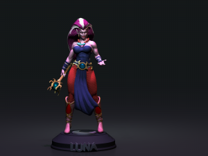 Queen Luna Lunatacs Amok thundercats villains STL files 3d printing collectibles fanart by CG Pyro 3D Принт Модель