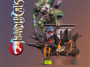 THUNDERCATS COLLECTION PACK 2 8 FULL CHARACTERS 8 BUSTS 3D Baskı Modeli