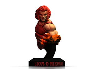 LionO Mirror Red STL 3d printing collectibles by CG Pyro fanart 3D Print Model