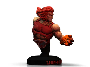 LionO Mirror Red STL 3d printing collectibles by CG Pyro fanart 3D Print Model