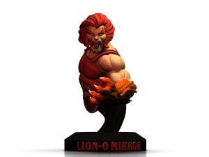 LionO Mirror Red STL 3d printing collectibles by CG Pyro fanart Model do druku 3D
